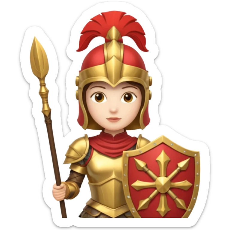 Minerva is the Roman goddess of wisdom, strategic warfare, commerce, and the arts, and is considered one of the most important Roman deities alongside Jupiter and Juno, forming the Capitoline Triad. sticker