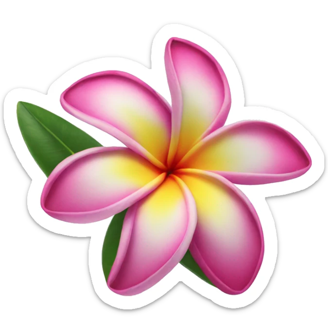 Plumeria sticker