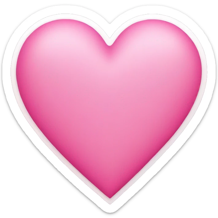 pink heart sticker