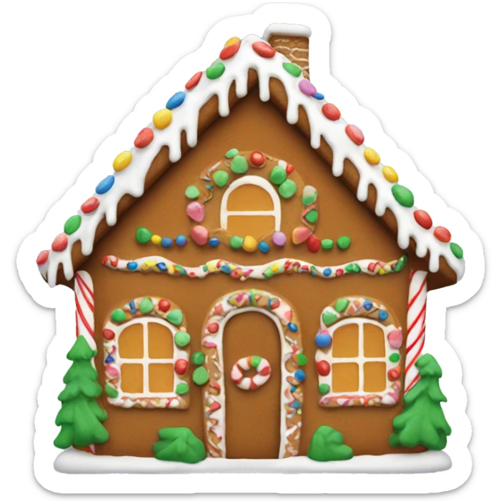 Gingerbread house sticker