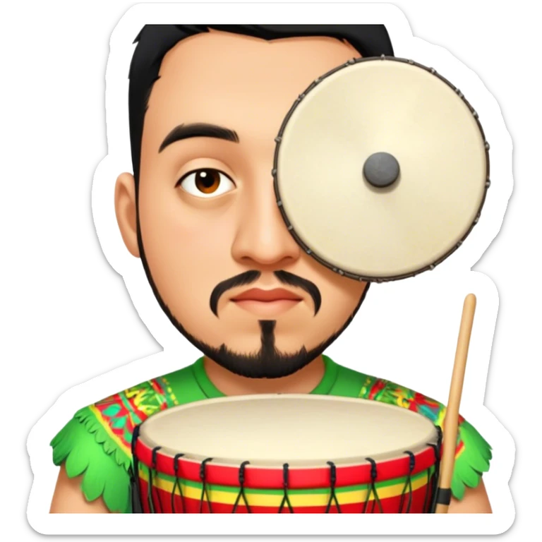 Festive Drummer sticker