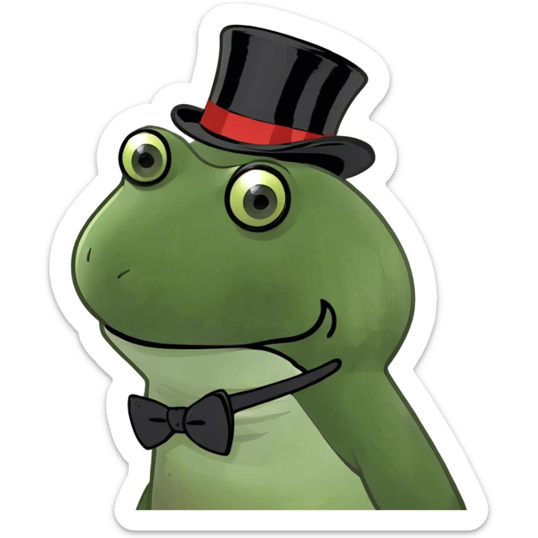 Frog sticker