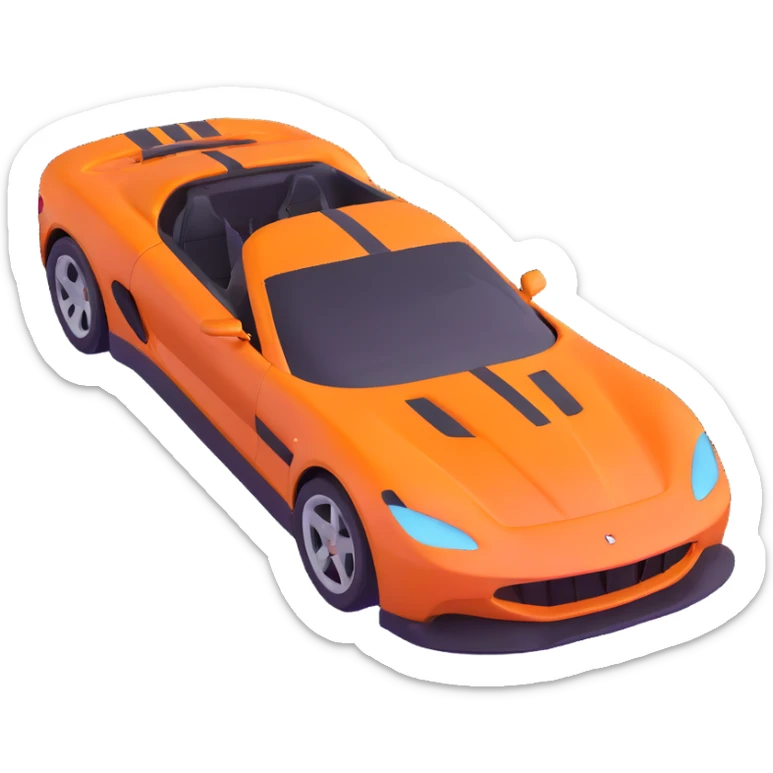 sports car with Miami vibe inspired by GTA 6 sticker