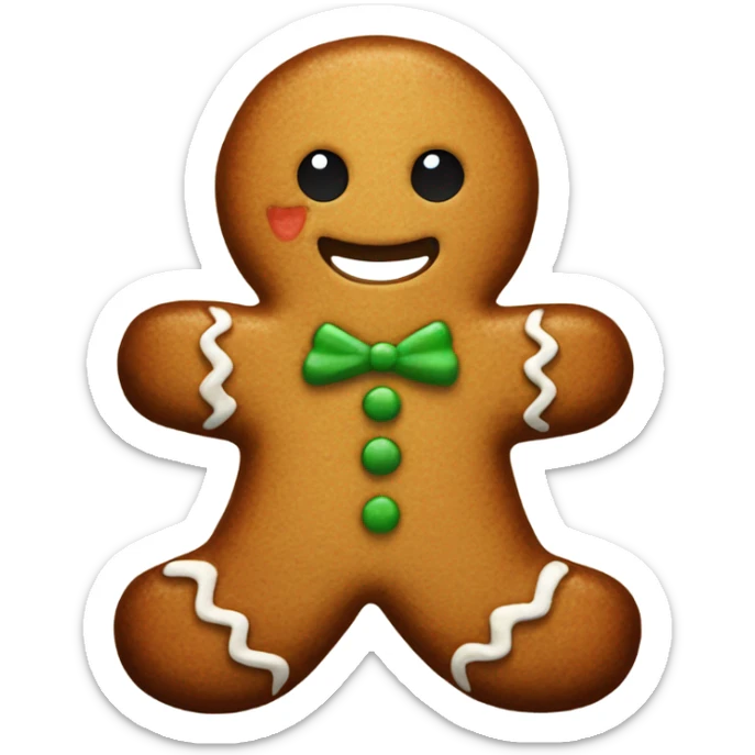 Gingerbread man sticker