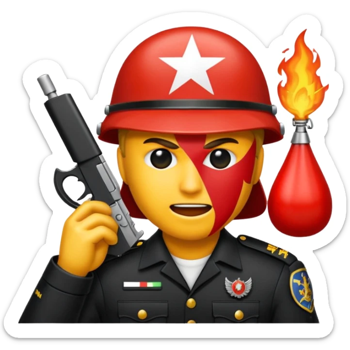 Crea l'emoji della granata fiammante dei Carabinieri Italiani sticker