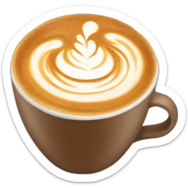 Latte art sticker