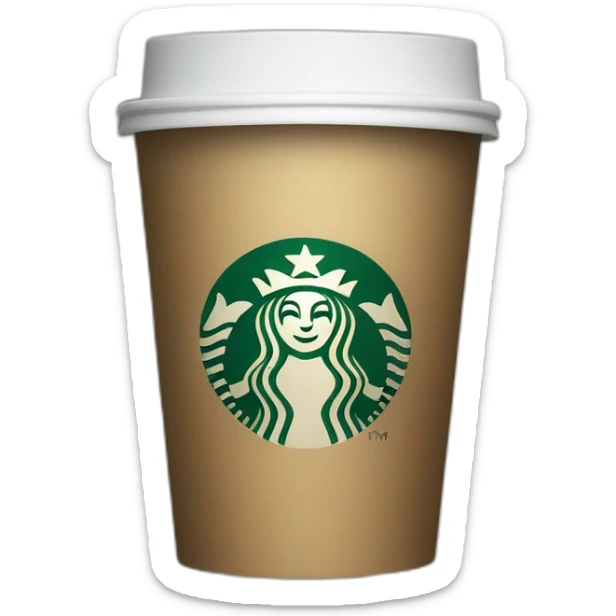 Starbucks cup sticker