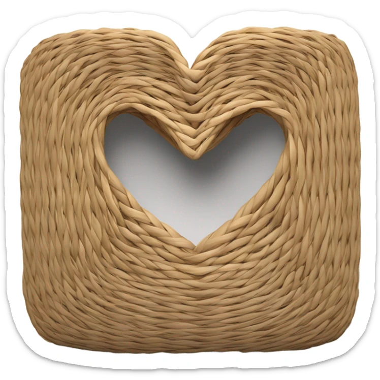 heart basket sticker