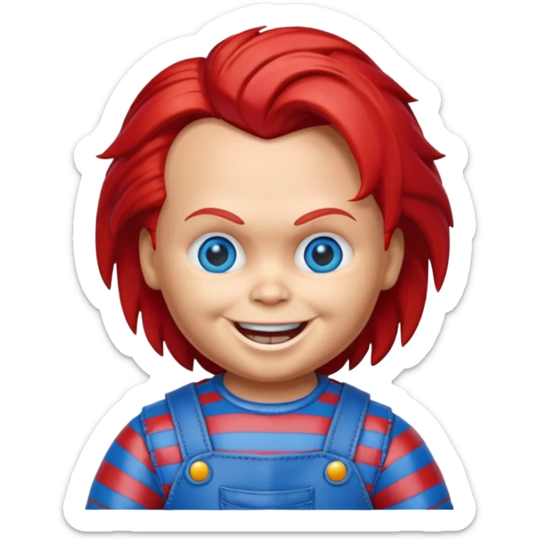 Un emojin de chuky sticker