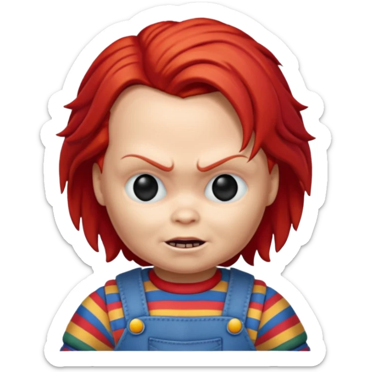 Un emojin de chuky sticker