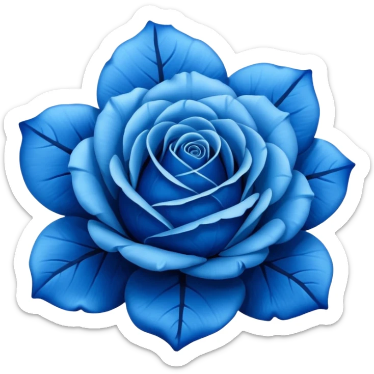 Blue rose  sticker