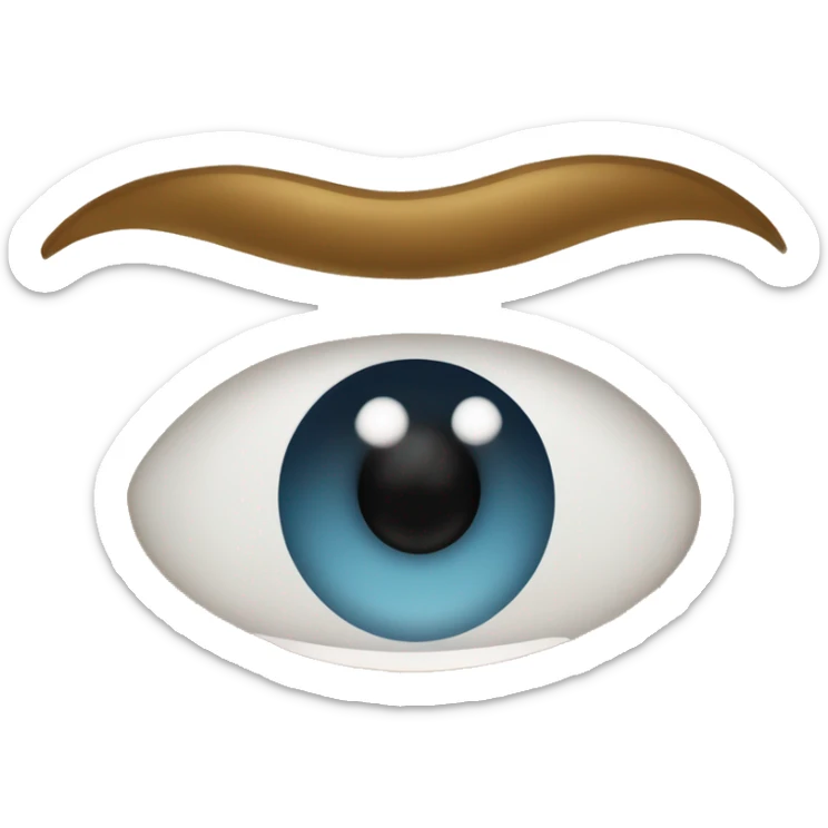 Visage ave un regard sensuel, yeux moitié fermé et sourire malicieux  sticker