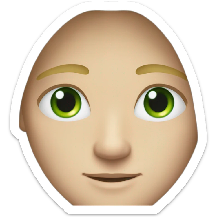 A man with long blonde hair and heterochromia(green and blue eyes) sticker