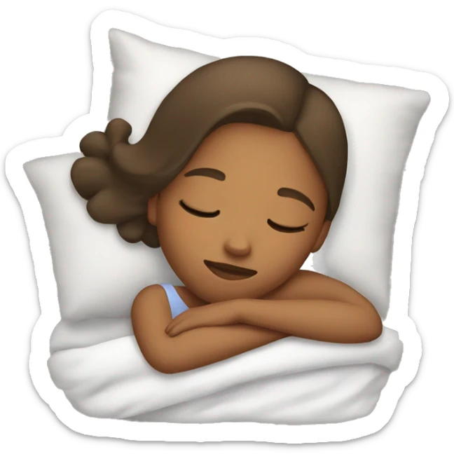 Girl sleeping sticker