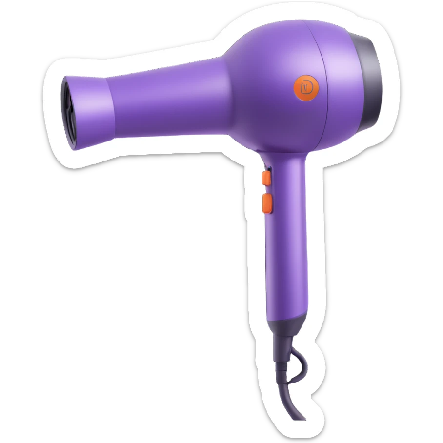 pastel purple Dyson hair dryer sticker