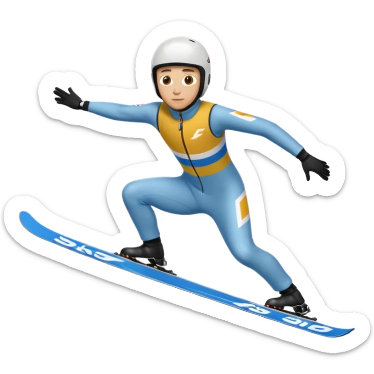 chce motikona skoczka narciarskiego jak w dsj2.pl z gry deluxe ski jump 2  sticker