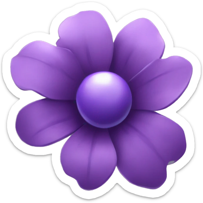 Can u make an purple flower inspired by the battlesuit valkyrie from Honkai Impact 3d. The battlesuits name is Seele•Vollerei, Herrscher of Rebirth. sticker