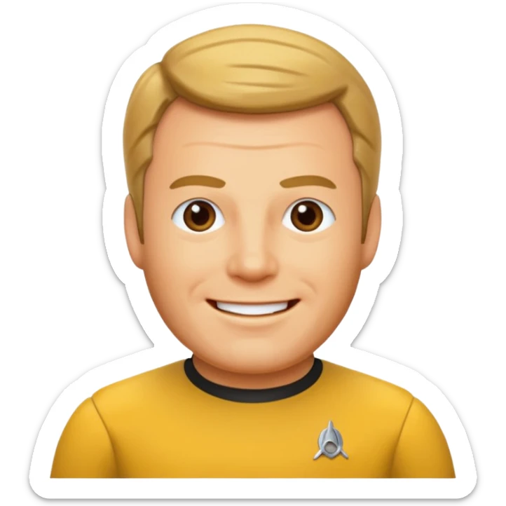 captain kirk sticker