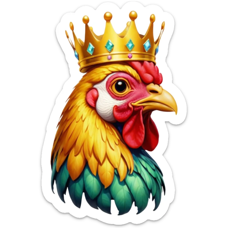 The Crispy Diadem of the Sub-Reddit Sovereign

A taxidermied rooster, saturated in high-viscosity vegetable oil and carbon-locked at 400 degrees, wearing a miniature crown of RGB-lit fool's gold. sticker