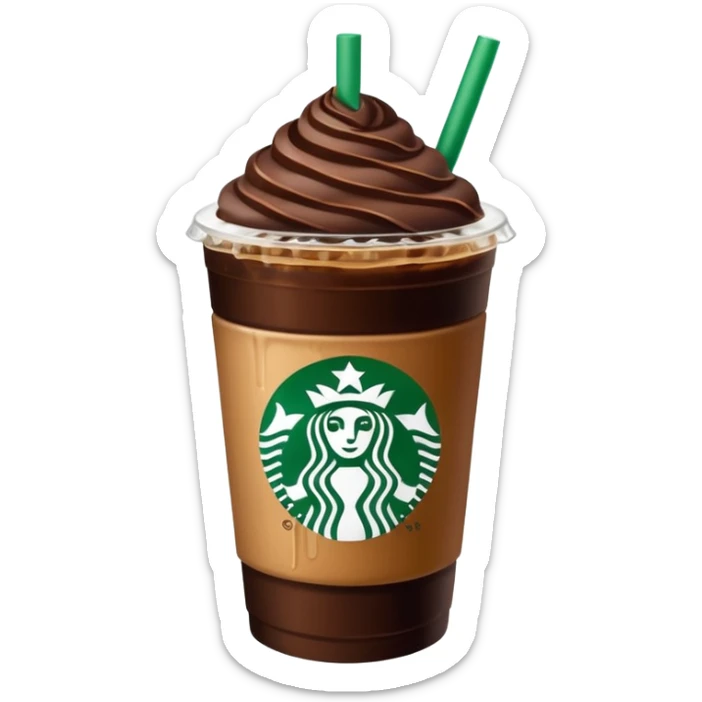 Starbucks iced coffee with Dubai chivalry bar with green filling and burn Khalifa  sticker