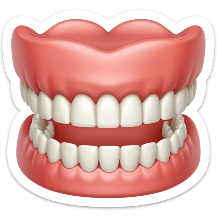 Denture sticker