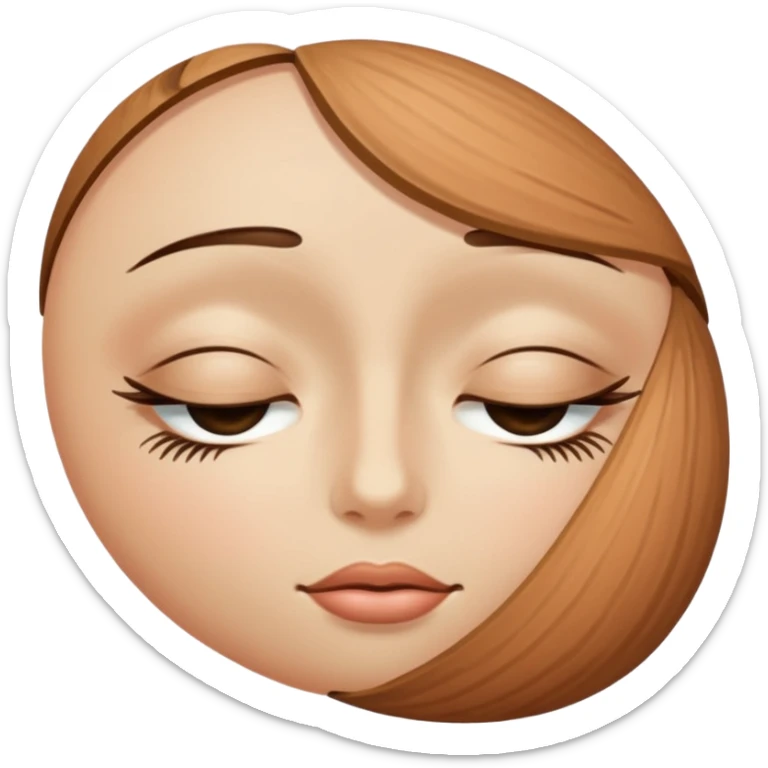 👁️ give me a version of the eye emoji at the begining of this prompt, but the eye is closed

 sticker