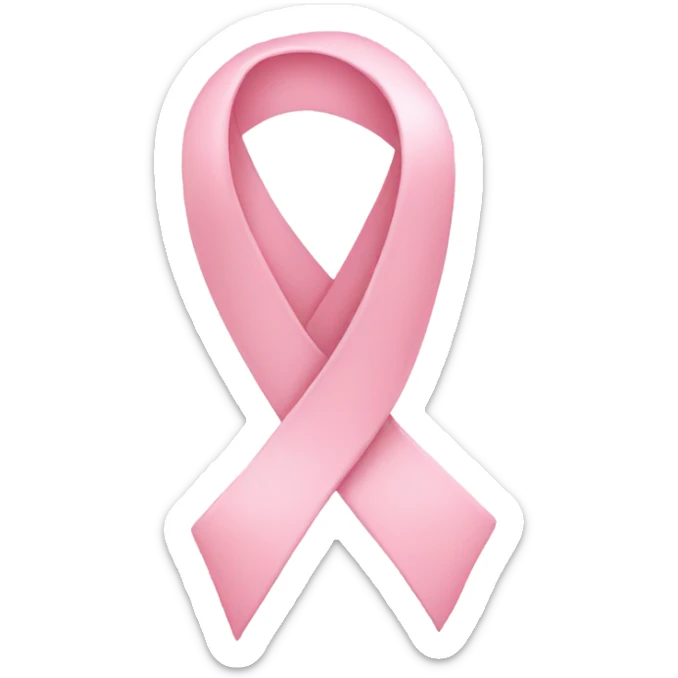light pink ribbon bow sticker