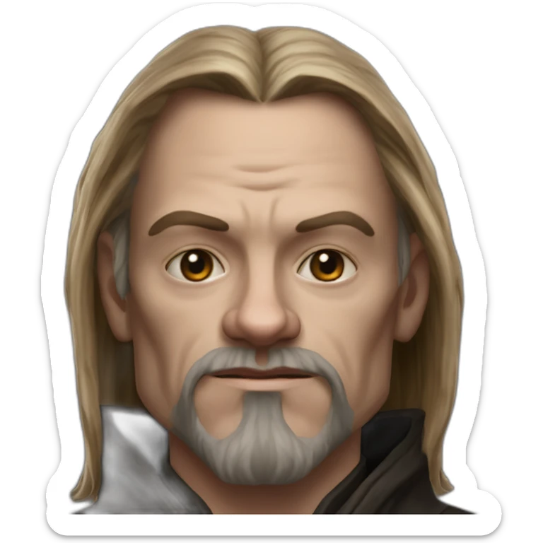 hyperrealist sith jedi in world of warcraft without facial hair sticker