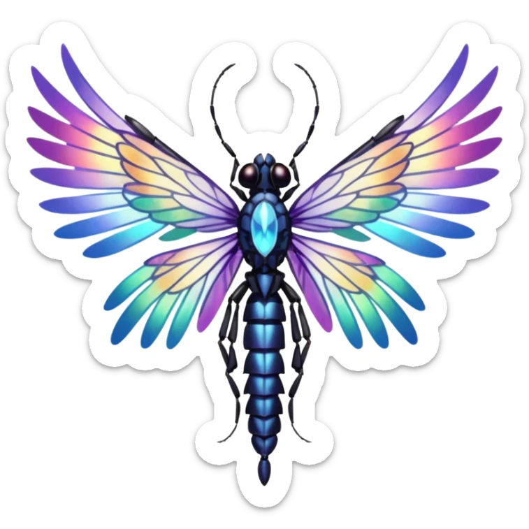 can you generate 6 unique wings designs? just the wings - no body, head, or feet necessary sticker
