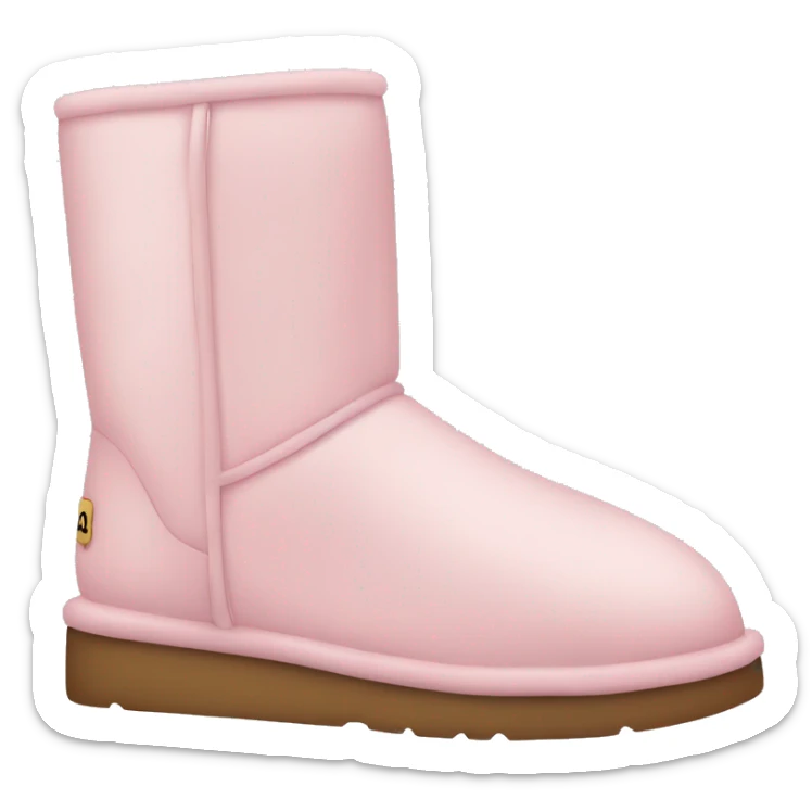 light pink uggs sticker