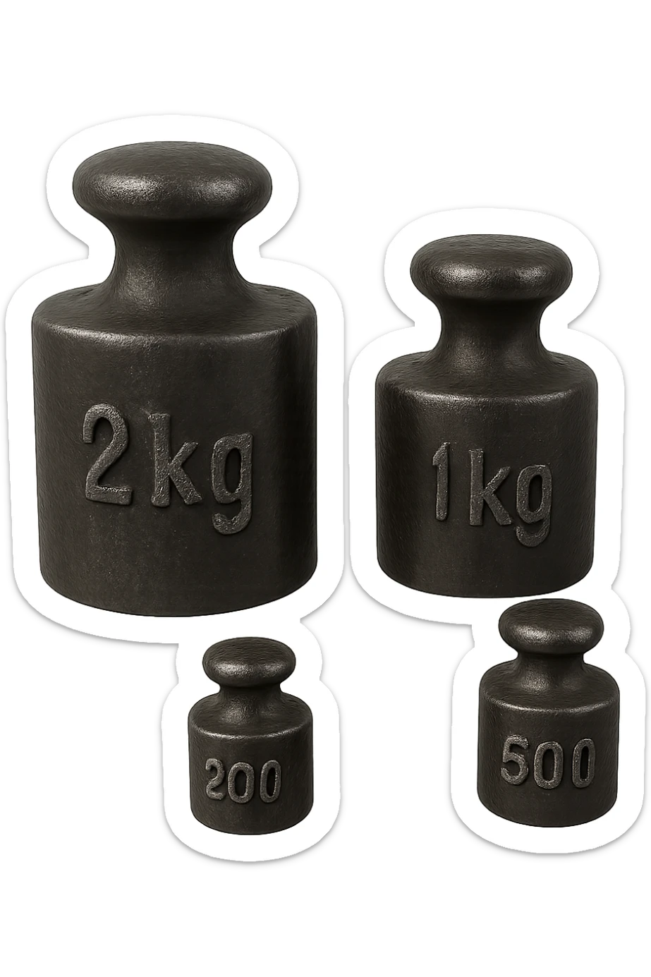 Pesi in ghisa senza sfondo sticker