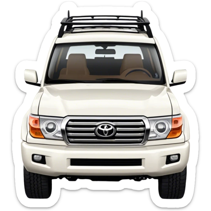 Toyota Land Cruiser - Toyota (Model Year: 2021) (Iconic colour: White) sticker