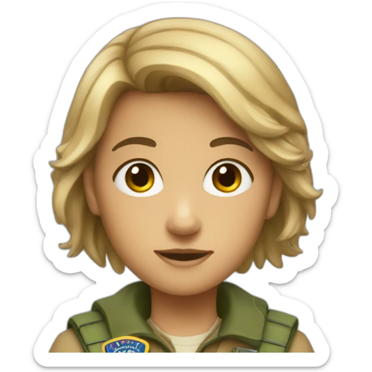 a scout who is a girl sticker