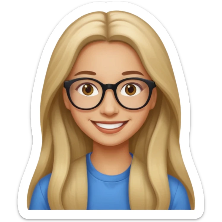 Painting women. smilling   Long hair,  lunette peinture sticker