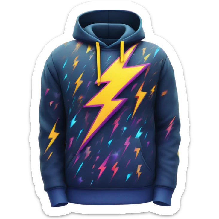 Lightning hoodie sticker