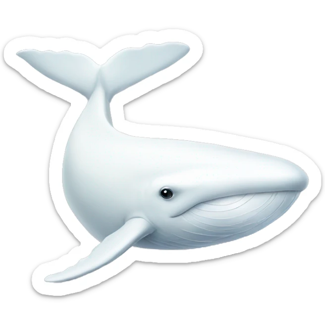 white whale sticker
