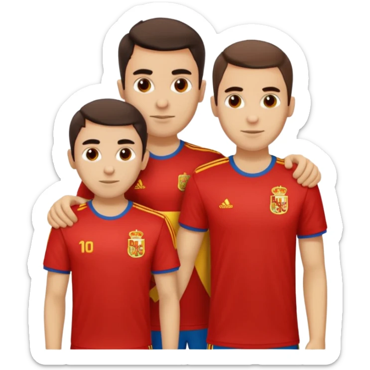 PEDRI Gavi and Lamine Yamal Spain t -shirt uros 2024 sticker