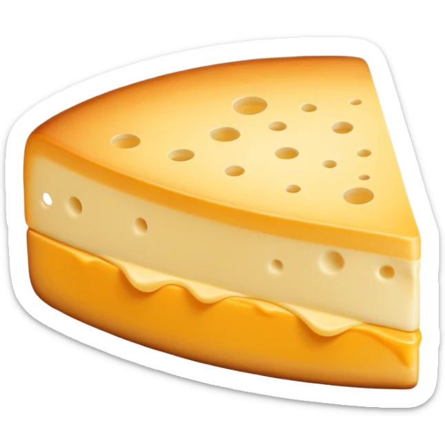 a square slice of yellow cheese, like the kind used in hamburgers, simple and iconic, no text sticker
