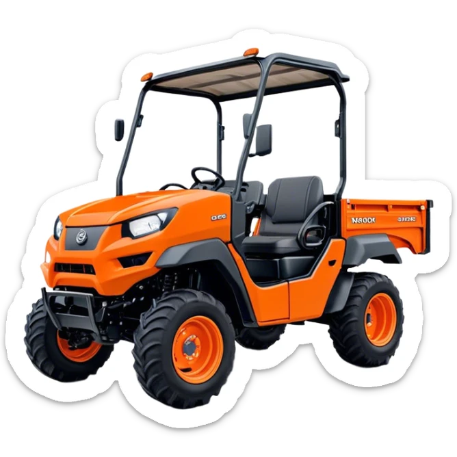 Farm Utility Vehicle (UTV) - Kubota RTV-XG850 (Model Year: 2021) (Iconic colour: Orange) sticker
