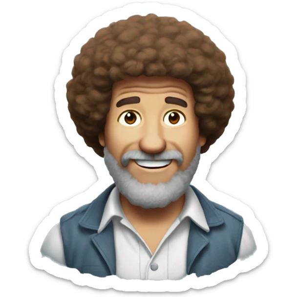 Bob ross sticker