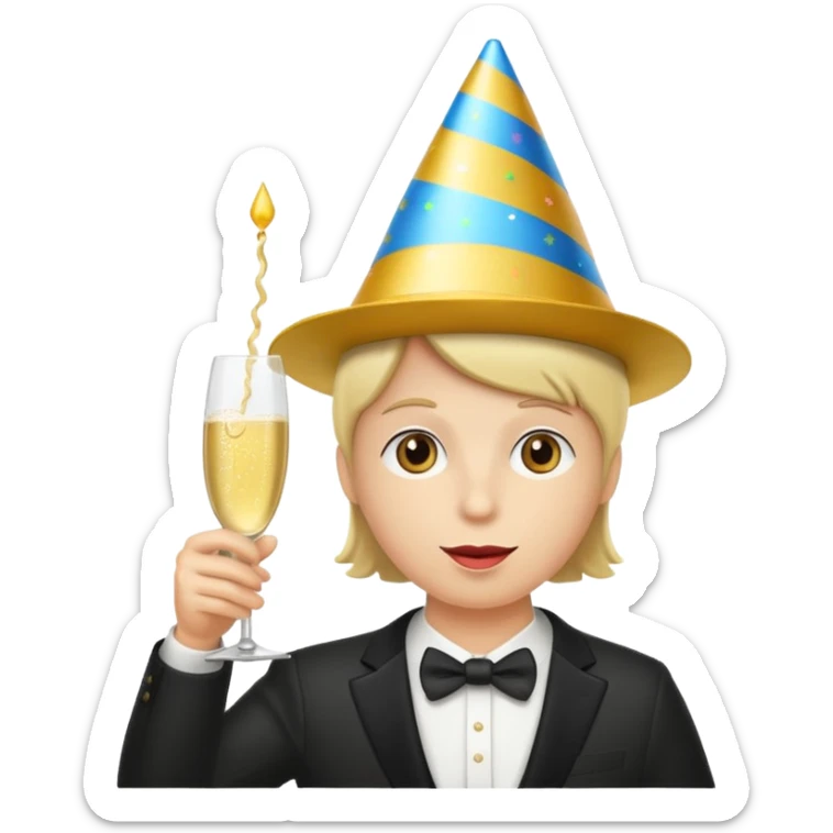 Secret security for the briefing of a two whole percent party emoji employee after the zoomerang boomer show on tv  sticker