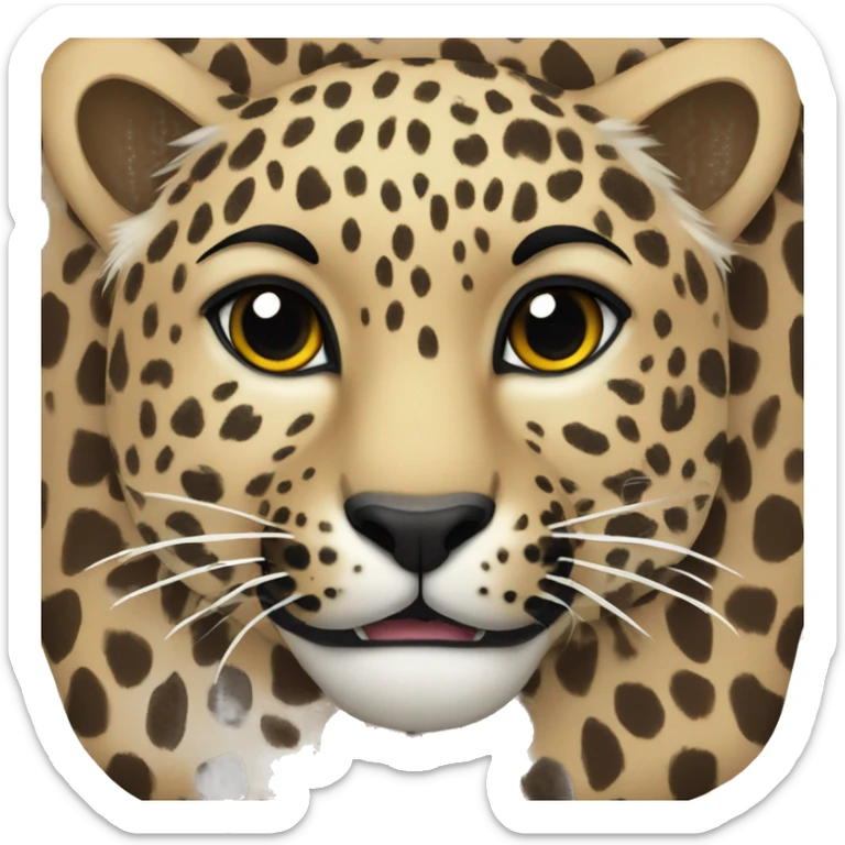 Leopard peart sticker