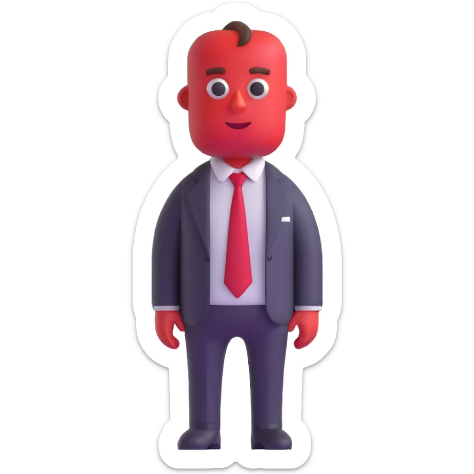 Anger character from Inside Out movie sticker