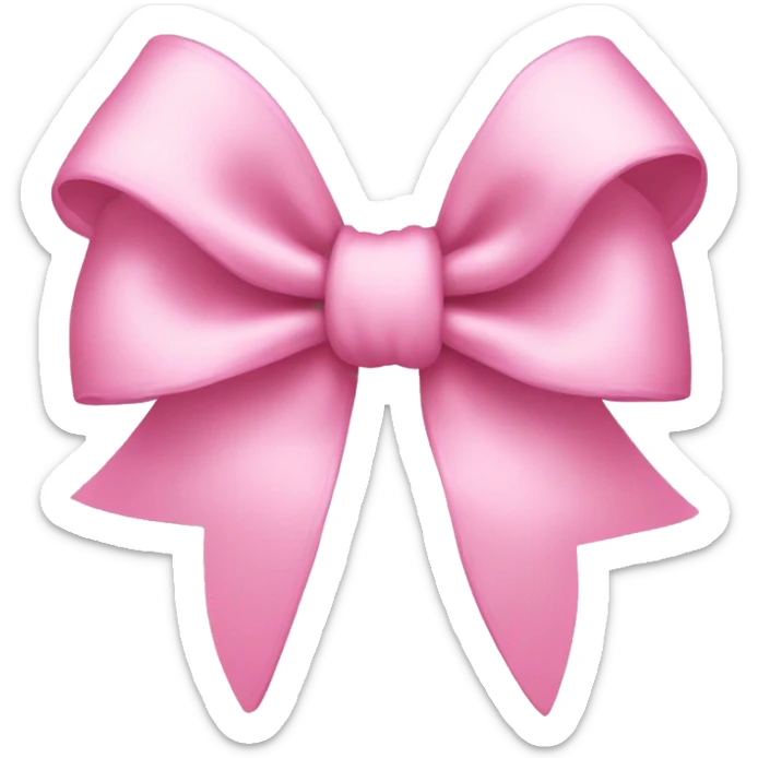Light Pinky bow sticker