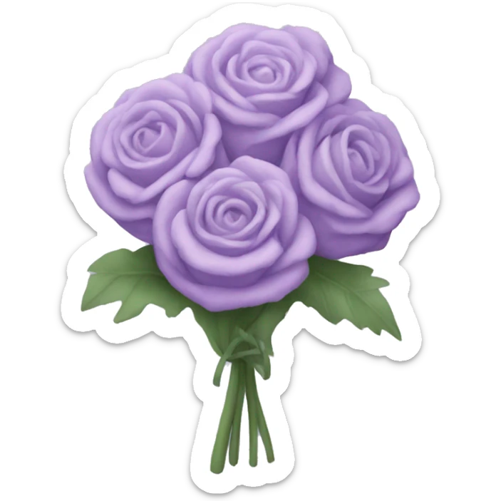 Pastel purple bouqet sticker