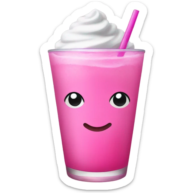 Pink drink sticker