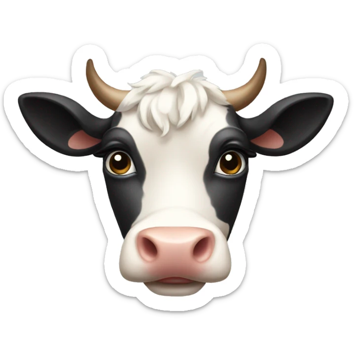 Mini cow sticker