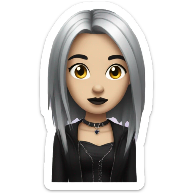 Goth girl sticker