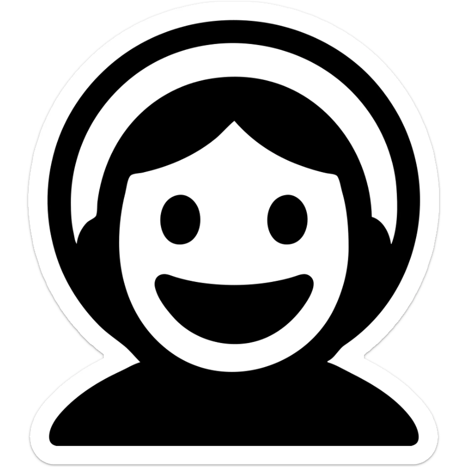 A wide face, radiant with joy, like the younger saint in a fresco sticker