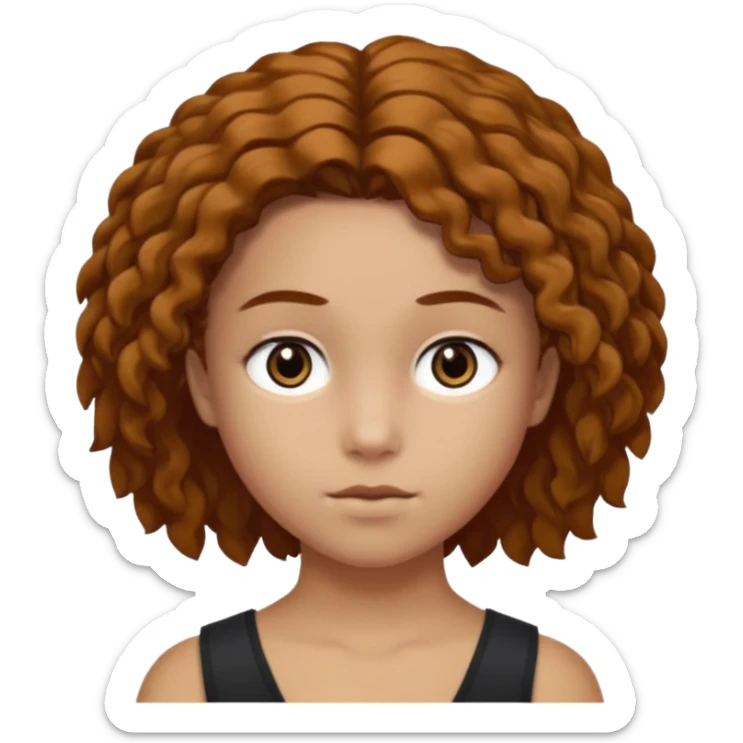 Un garçon cheveux boucle et yeux marron clair et une fille cheveux noir lisse côte à côte se disputant et se traitant de manipulateur  sticker